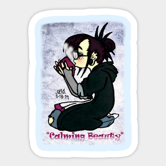 Calming Beauty Sticker by TeeJay93